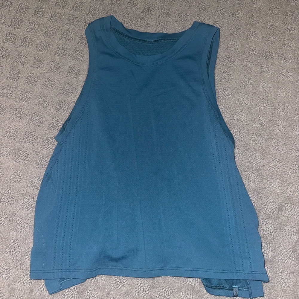 Lululemon Athletica Blue Sleeveless Muscle Tee